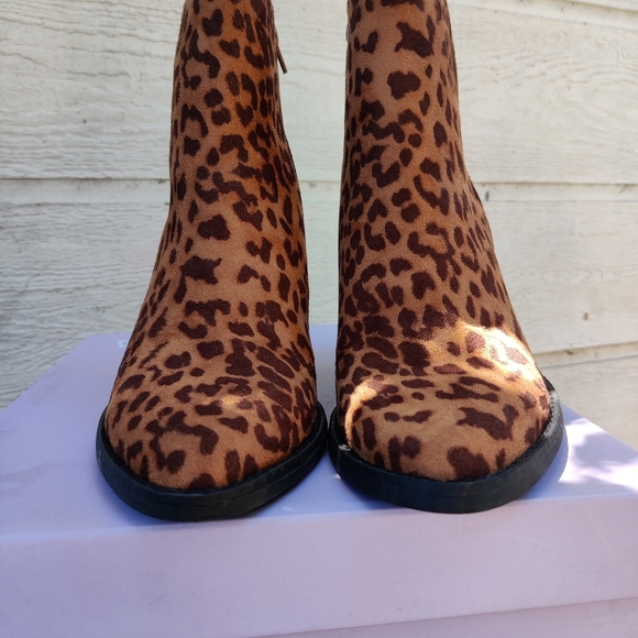 Madden girl Klicck Ankle bootsLeopard Bootie Women'sSize 10M - Picture 5 of 13